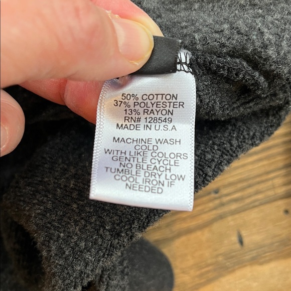 Aviator Nation charcoal grey zip front  Hoodie with lightening rainbow size L - Picture 8 of 11